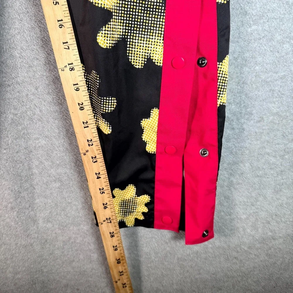 Nike Tear Away Jogger‎ Pants Mens Small Black Pink Stripe Floral Elastic Waist